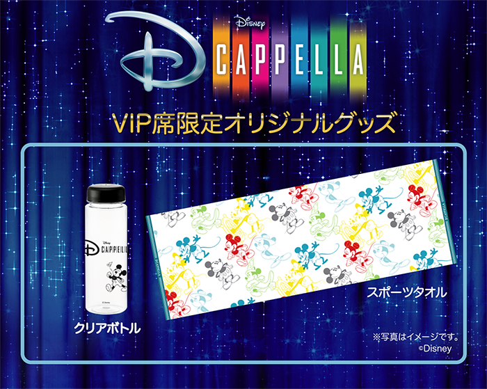 ディカペラ VIP席限定オリジナルグッズ クリアボトル スポーツタオル ※写真はイメージです。